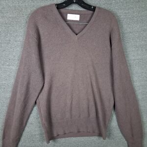 Dior Men's V-Neck Sweater in Rich Brown‎